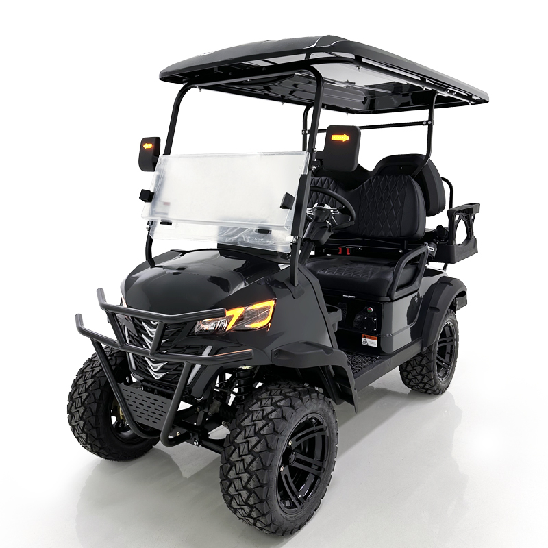 Carrello da golf Style B 2+2 posti nero 