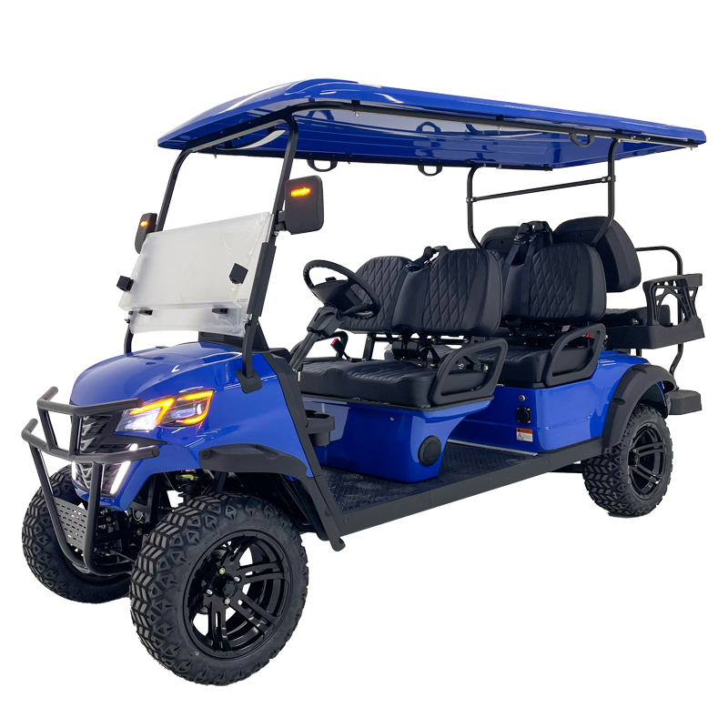 Carrello da golf Style B 4+2 posti blu 