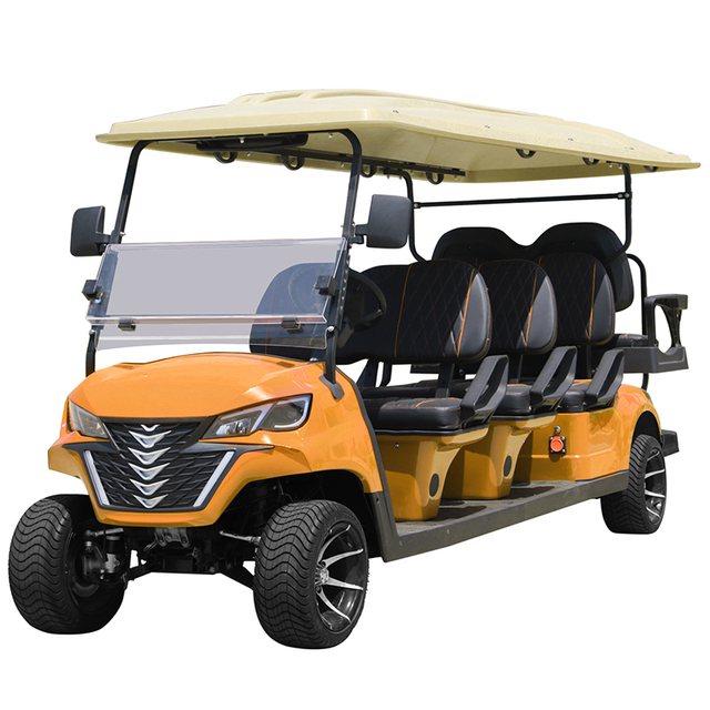 Carrello da golf Style B 6+2 posti giallo 