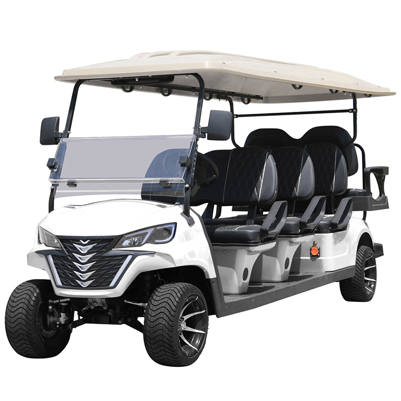 Carrello da golf Style B 6+2 posti bianco 