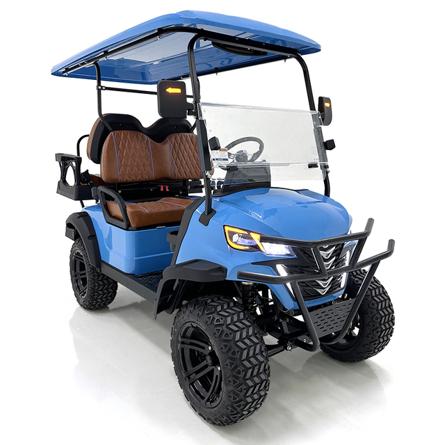 Carrello da golf Style B 2+2 posti blu 