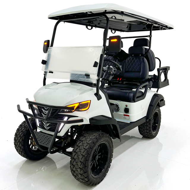 Carrello da golf Style B 2+2 posti bianco 