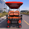 Carrello da golf Style B 2+2 posti rosso 