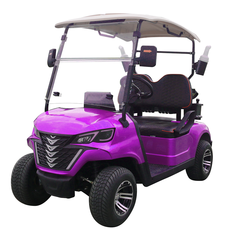 Carrello da golf Style B a 2 posti viola 