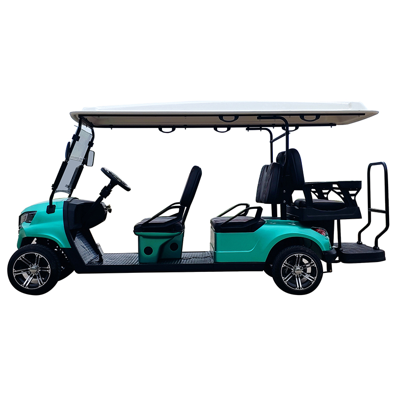 Carrello da golf Style B 4+2 posti ciano 