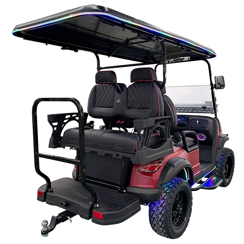 Carrello da golf Style C 2+2 posti rosso