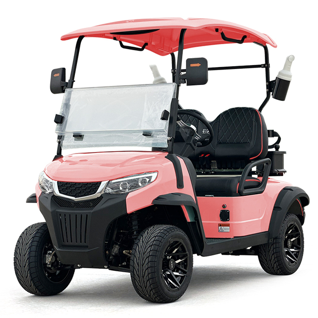 Carrello da golf Style C a 2 posti rosa