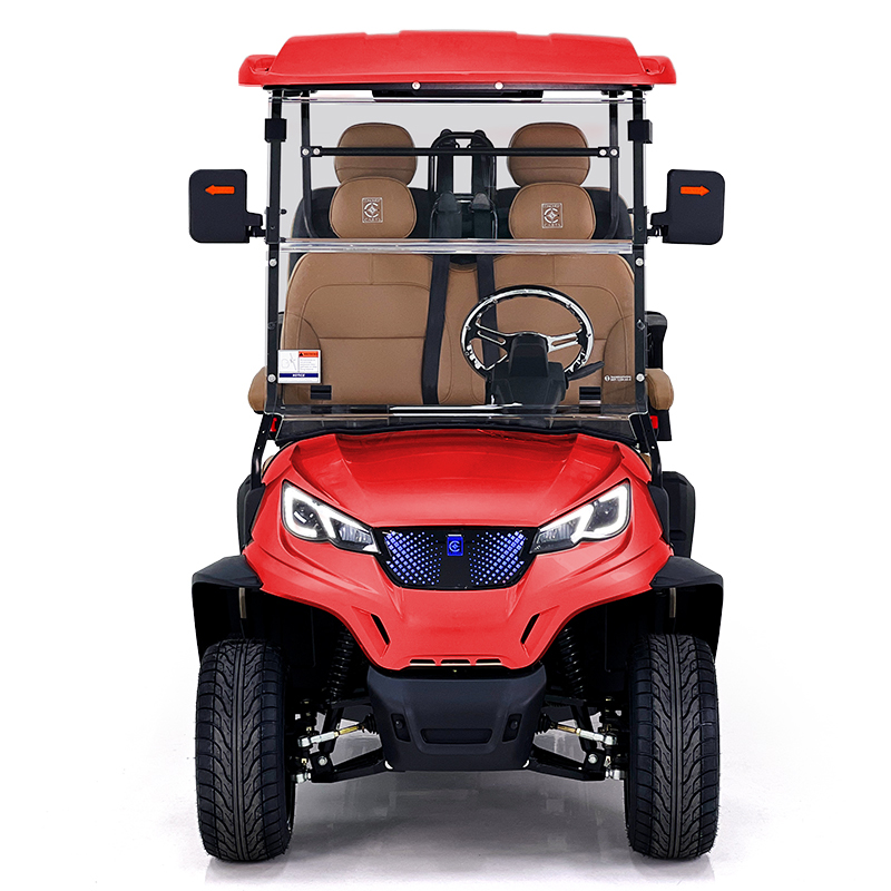 Carrello da golf Style Aerfa 2+2 posti rosso