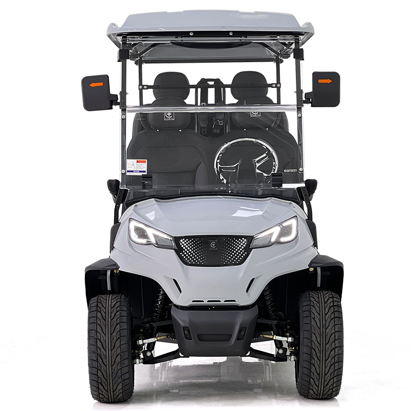 Carrello da golf Aerfa 4+2 posti grigio fumo 