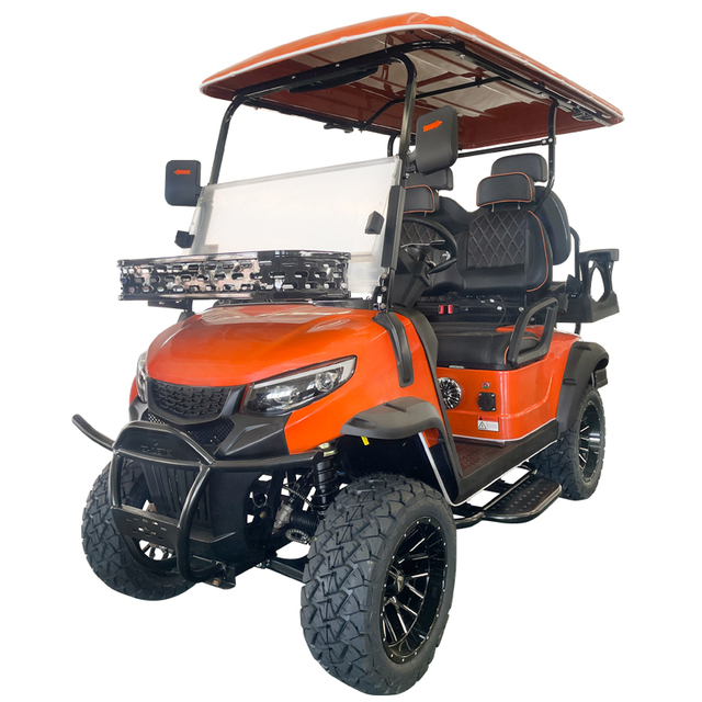 Carrello da golf Style C 2+2 posti arancione