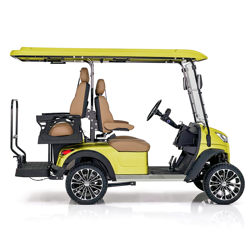 Carrello da golf Style Aerfa 2+2 posti giallo