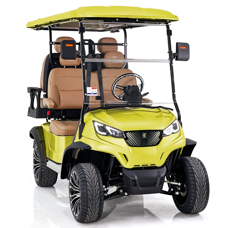 Carrello da golf Style Aerfa 2+2 posti giallo