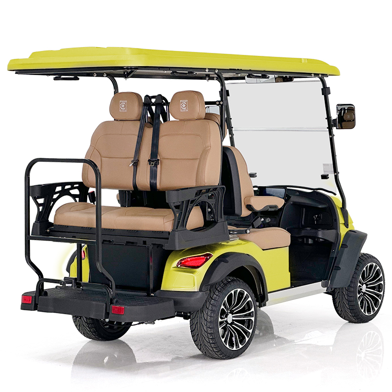 Carrello da golf Style Aerfa 2+2 posti giallo