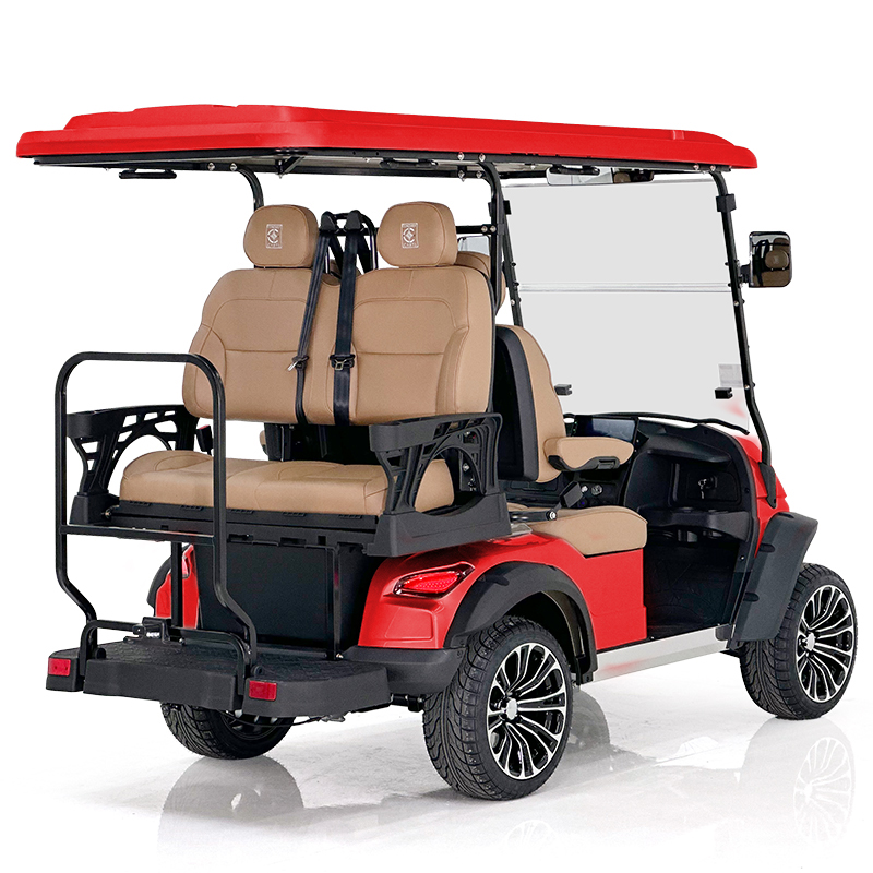 Carrello da golf Style Aerfa 2+2 posti rosso