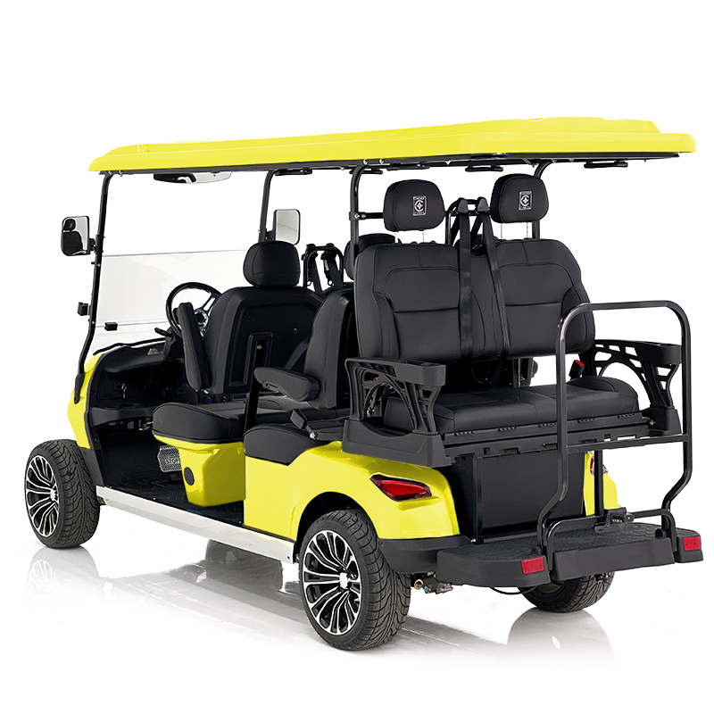 Carrello da golf Aerfa 4+2 posti giallo