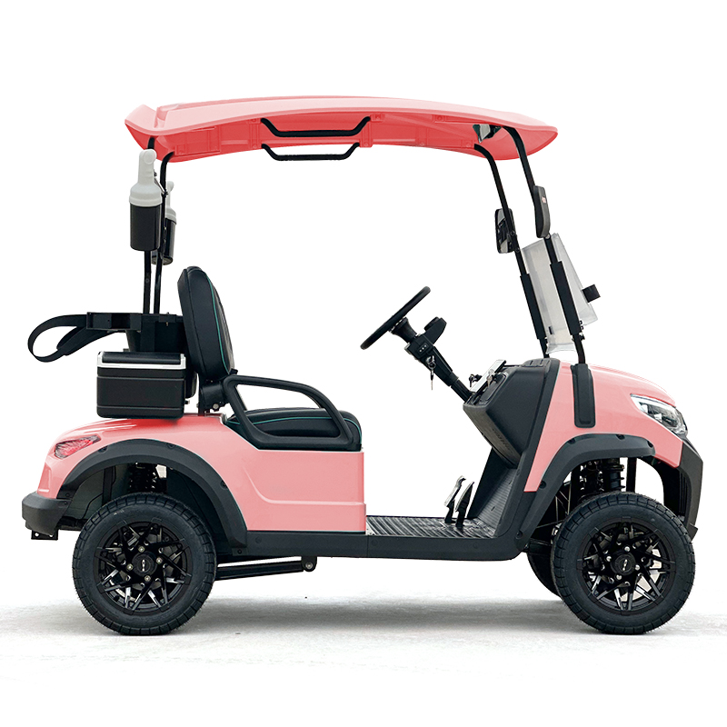 Carrello da golf Style C a 2 posti rosa